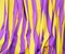 Purple-Yellow Cotton-Poly Japanese Vertical Stripe Printed Woven Fabric By the Yard